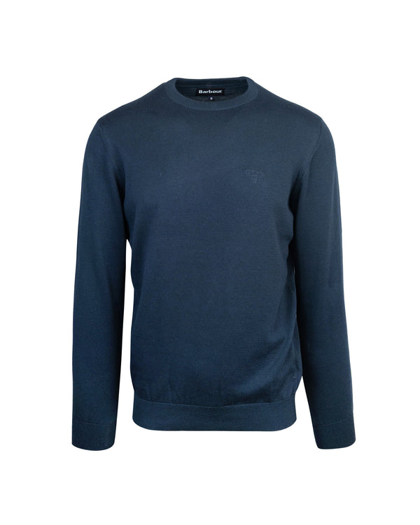 Crewneck Pima Cotton Sweater Blue Jumpers