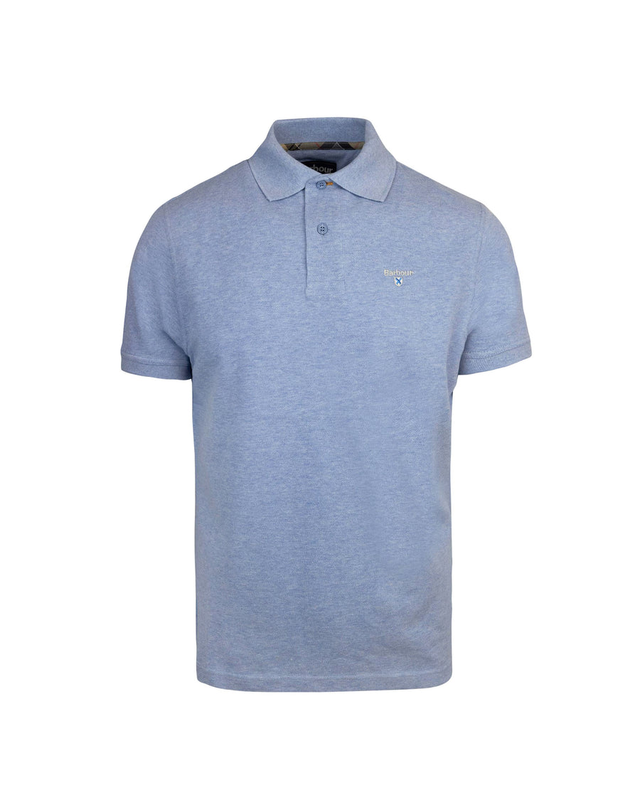 Polo Shirt Piqué Blue Cotton