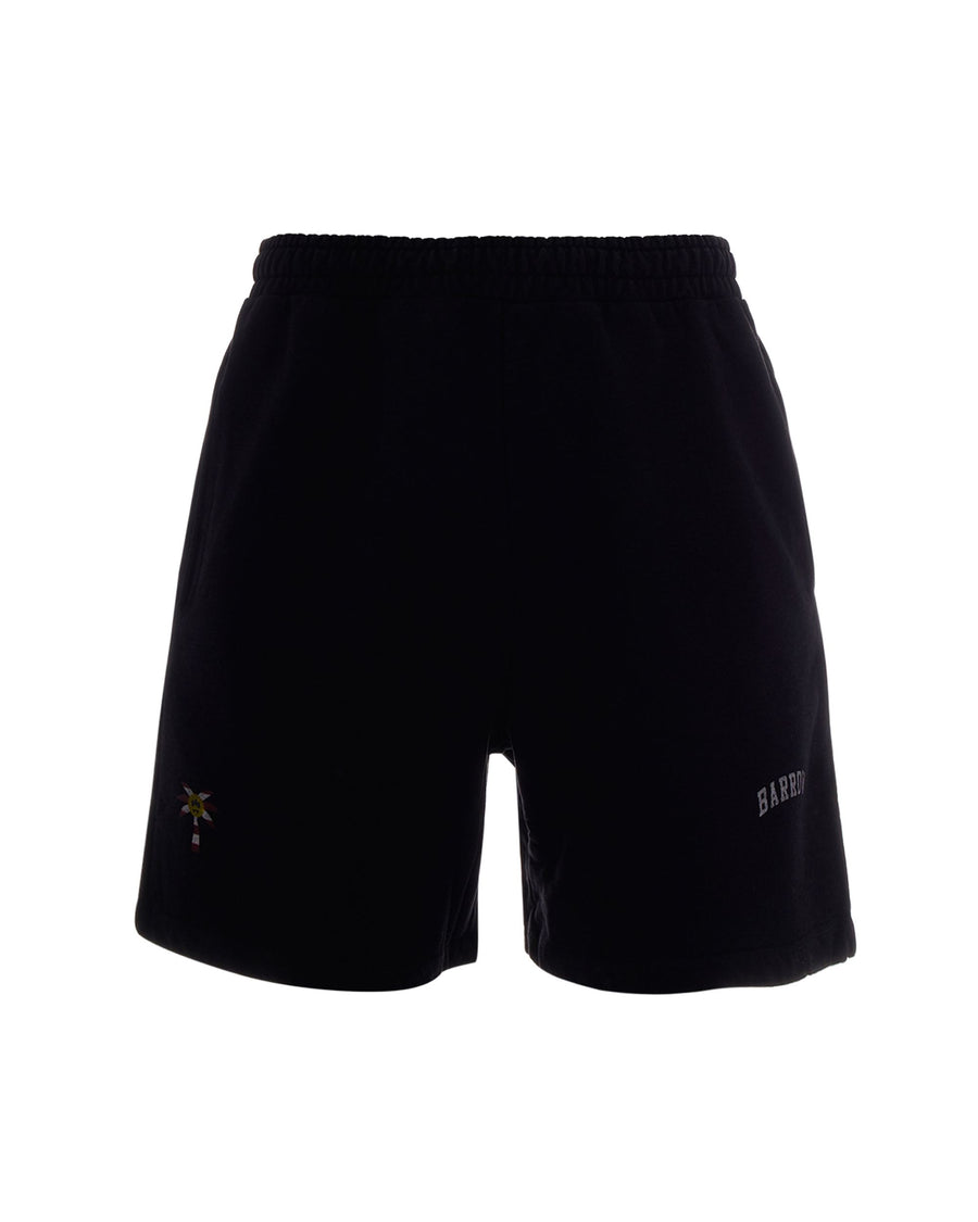 Bermuda Shorts Felpa Black Cotton