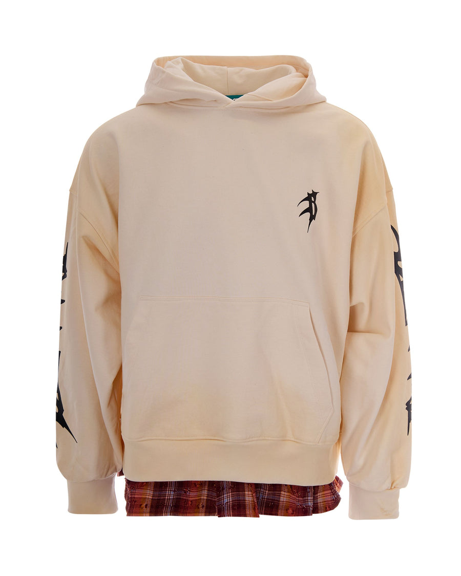 Hooded Sweatshirt Washed Death Cream Main: Cotton; Insert: Viscose Sweatshirts