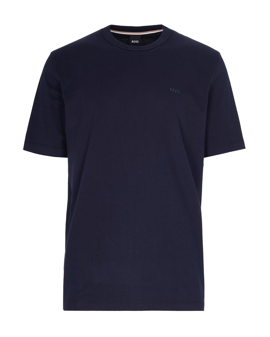 T-Shirt Crew Neck Dark Blue Cotton T-shirts