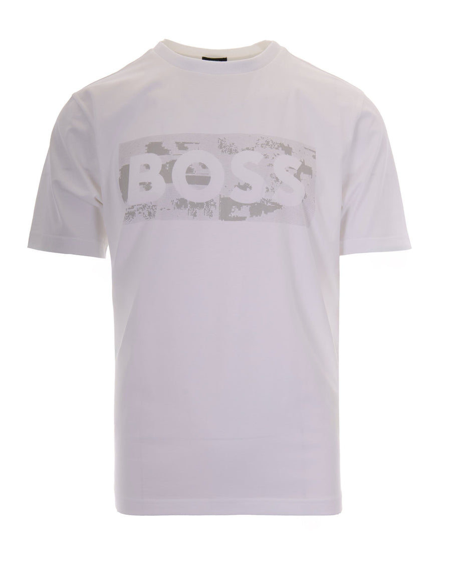 T-Shirt Graphic Logo White Cotton Elastane T-shirts