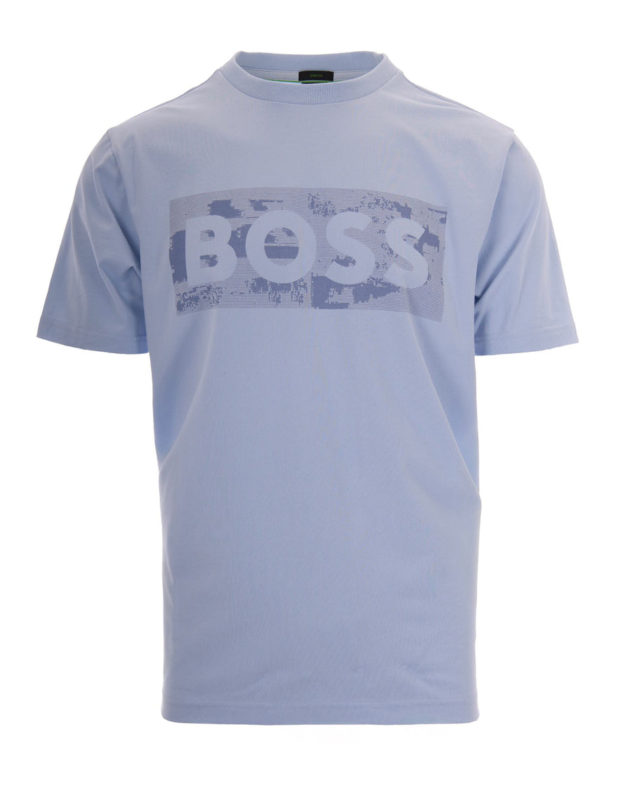 T-Shirt Logo Grafico Open Blue Cotton T-shirts