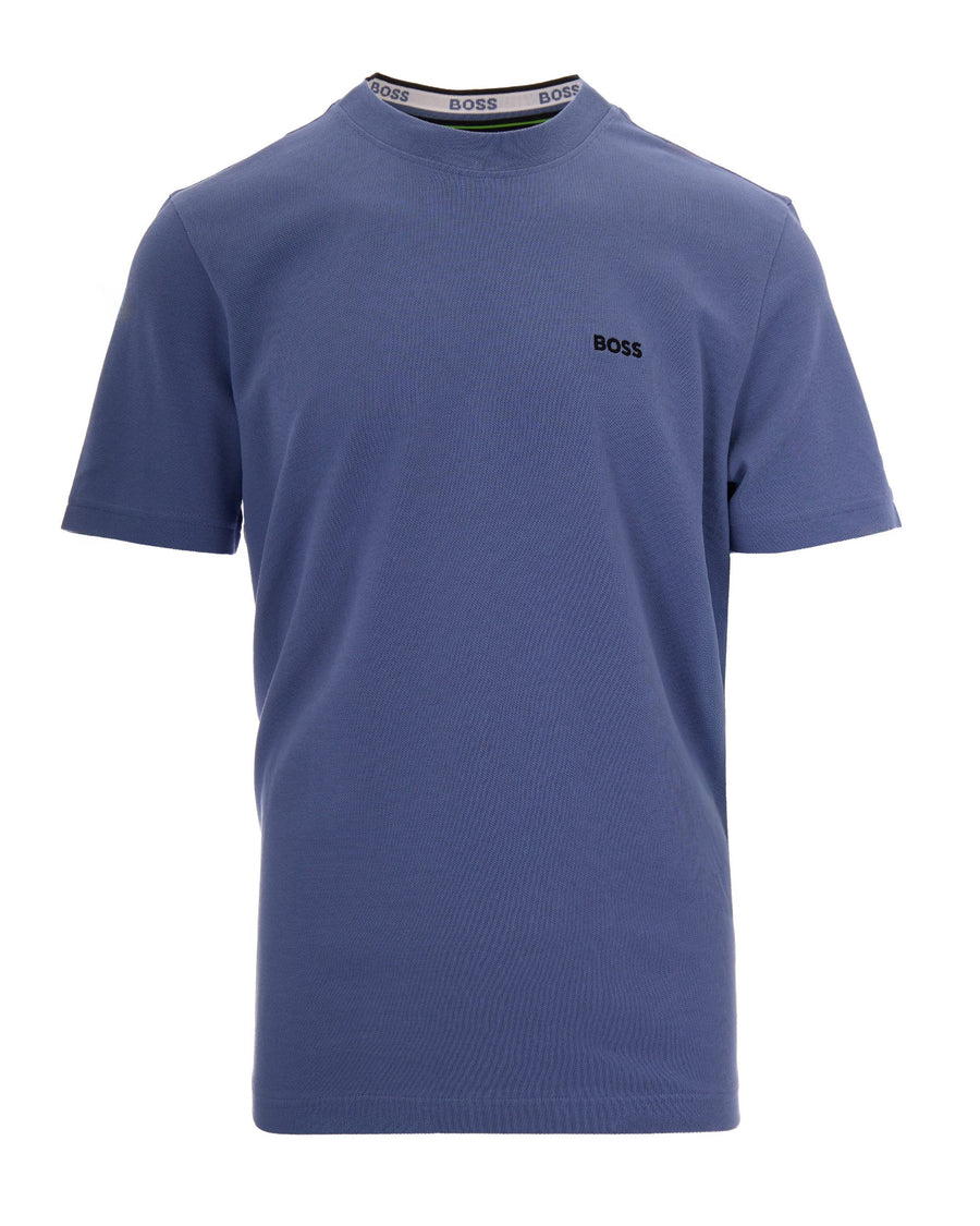 T-Shirt Piquet Open Blue Cotton T-shirts