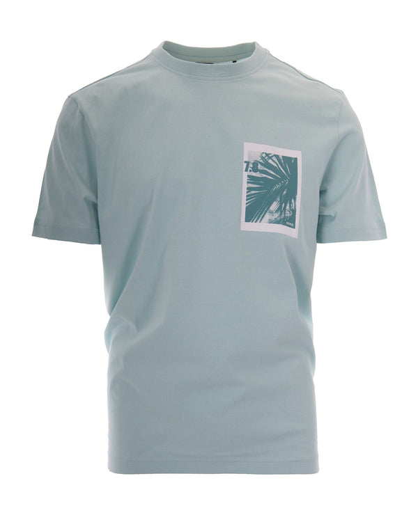 T-Shirt Grafica Turquoise-Aqua Turquoise/aqua Cotton T-shirts