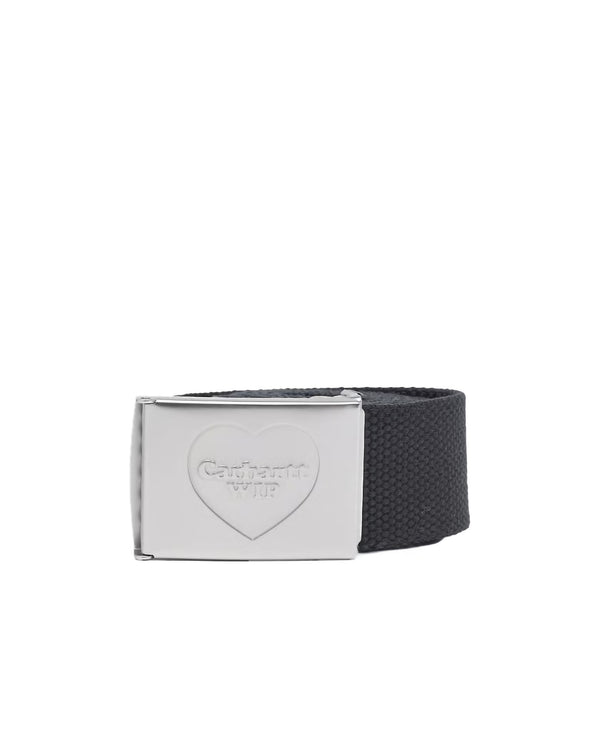 Belt Heart Clip Black-Silver Black/silver Polyester