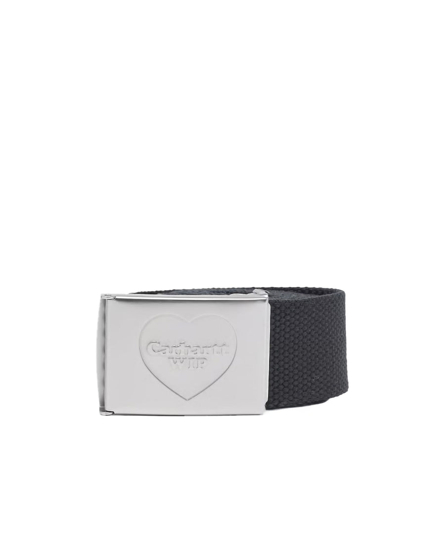 Belt Heart Clip Black-Silver Black/silver Polyester
