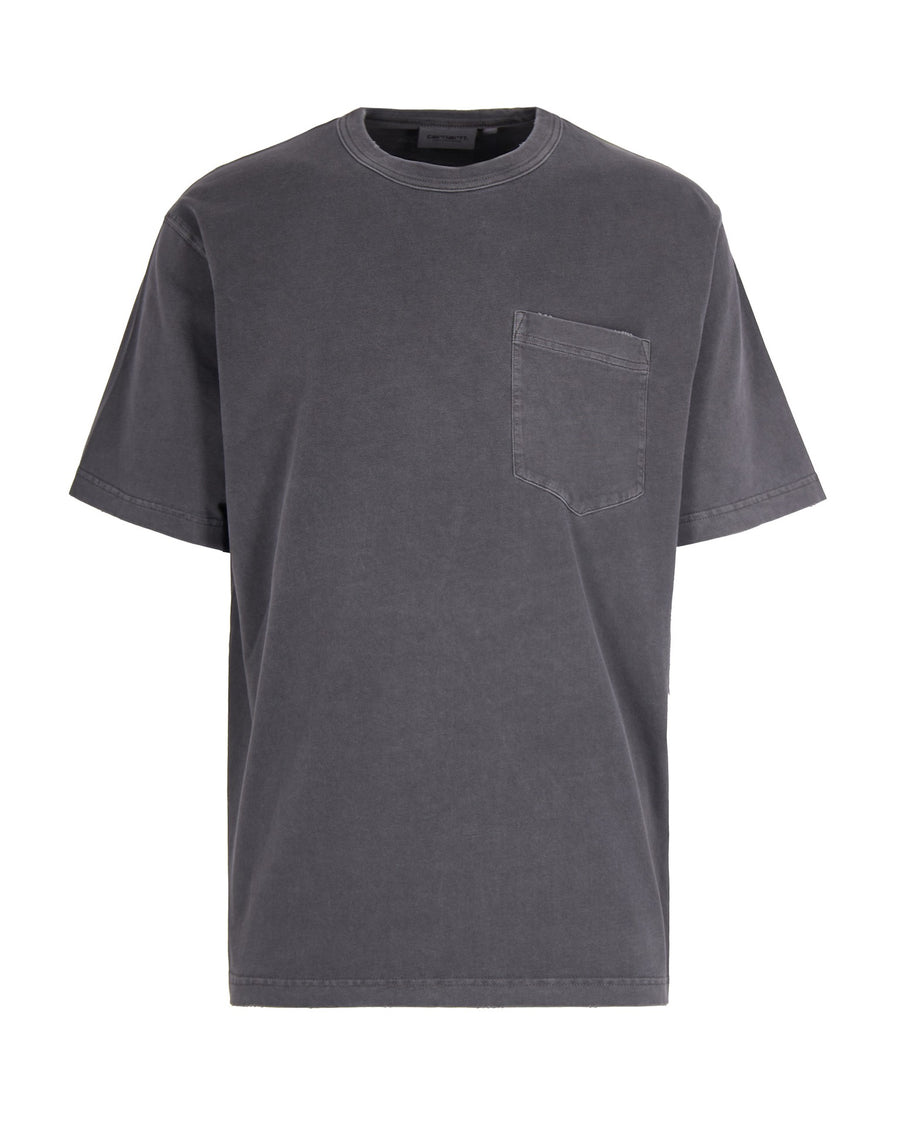 T-Shirt Torion Pocket Black Black/grind Washed Organic Cotton T-shirts
