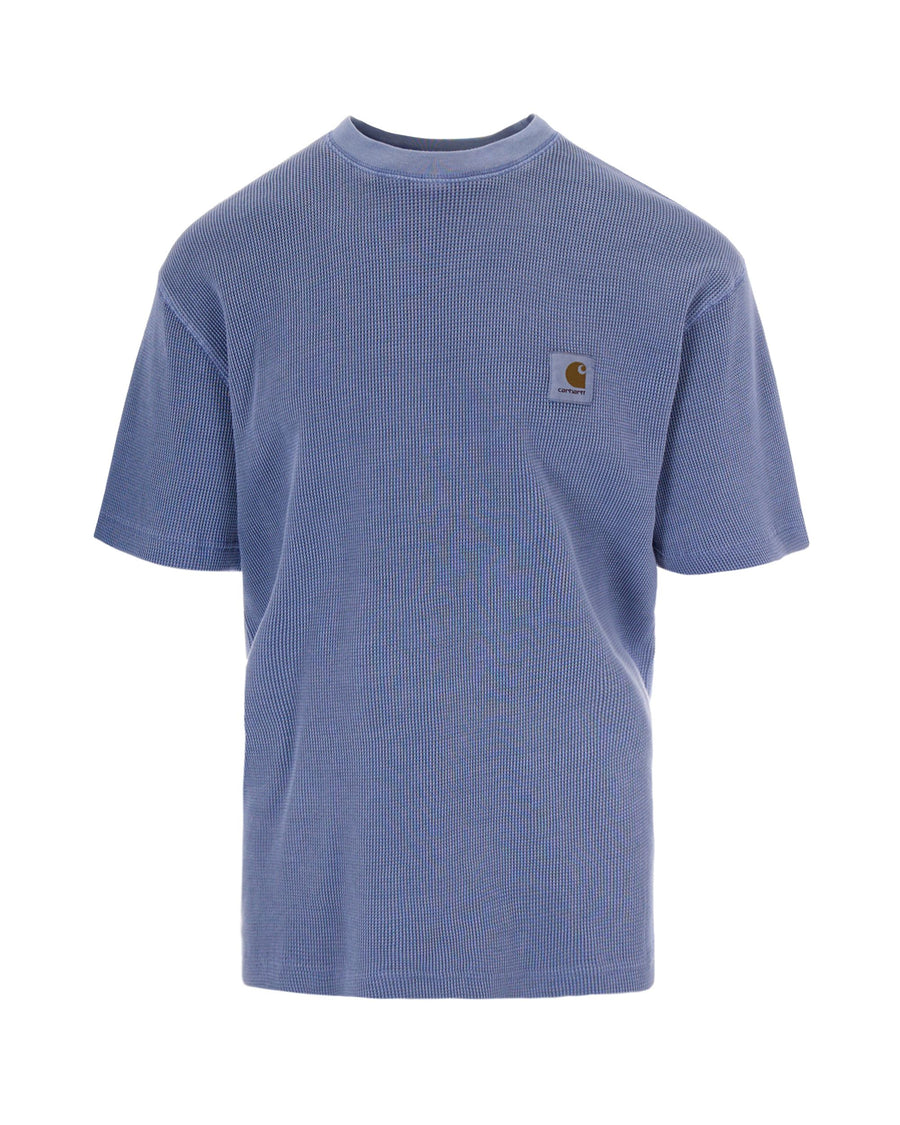 T-Shirt Nelson Waffle Gentle Blue Cotton T-shirts