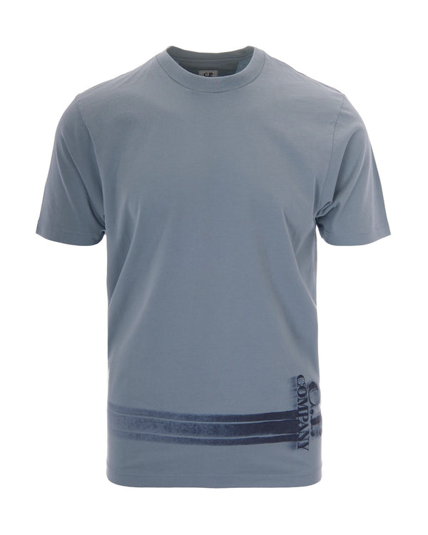 Short-Sleeve T-Shirt Silver Blue Cotton T-shirts