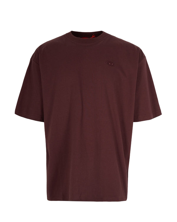 T-Shirt Boggy Megoval-D Brown Cotton T-shirts