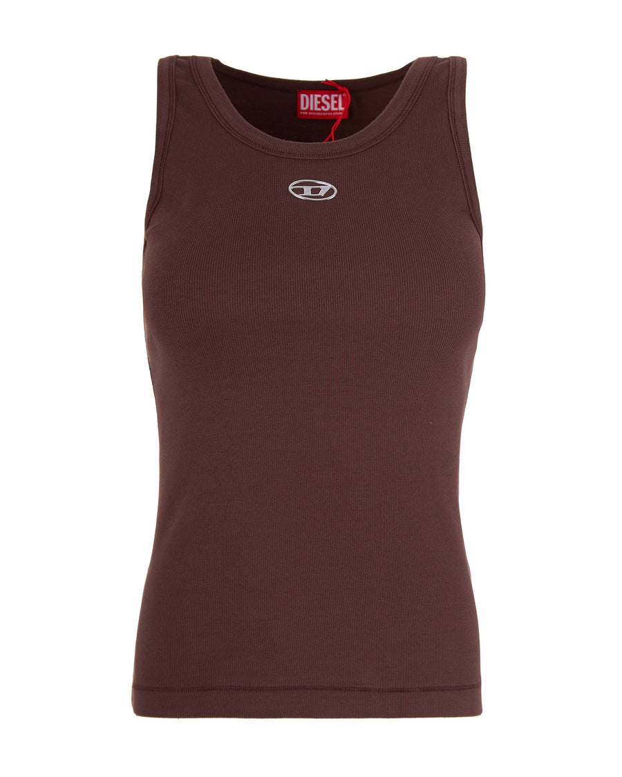 Tank Top T-Anki-Od Brown Cotton Vests & Tops