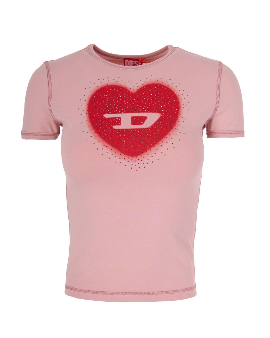 T-Shirt Slim-Fit Rose Cotton T-shirts & Jerseys