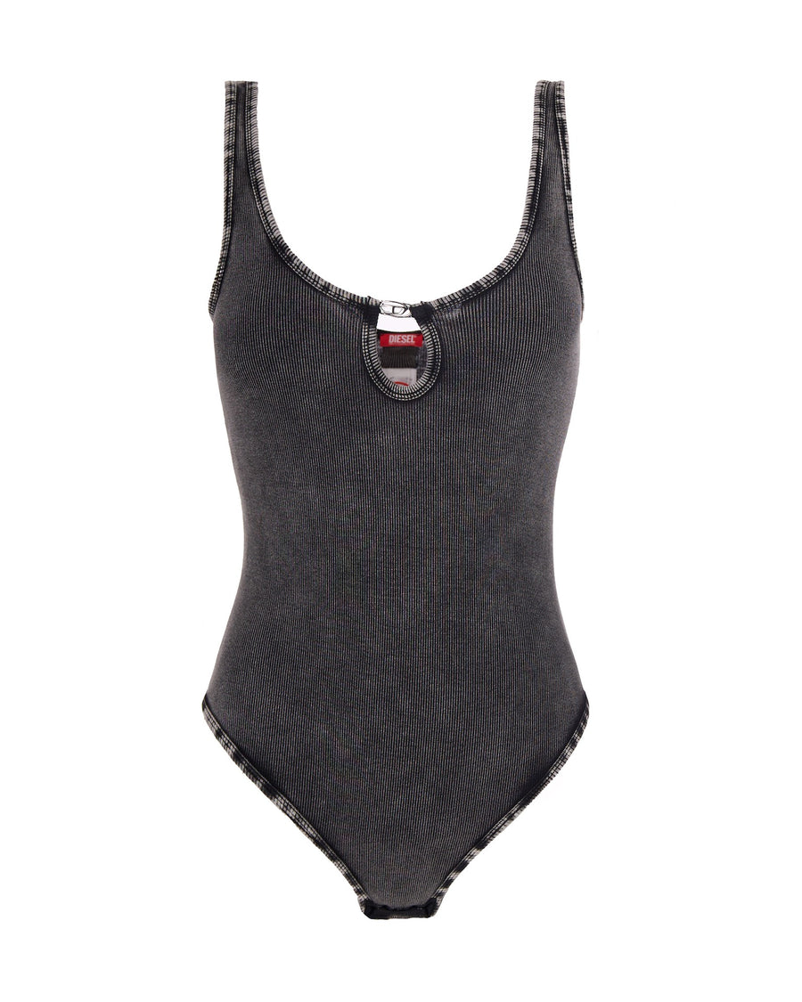 Bodysuit Maura-Dnm Grey Cotton Tops