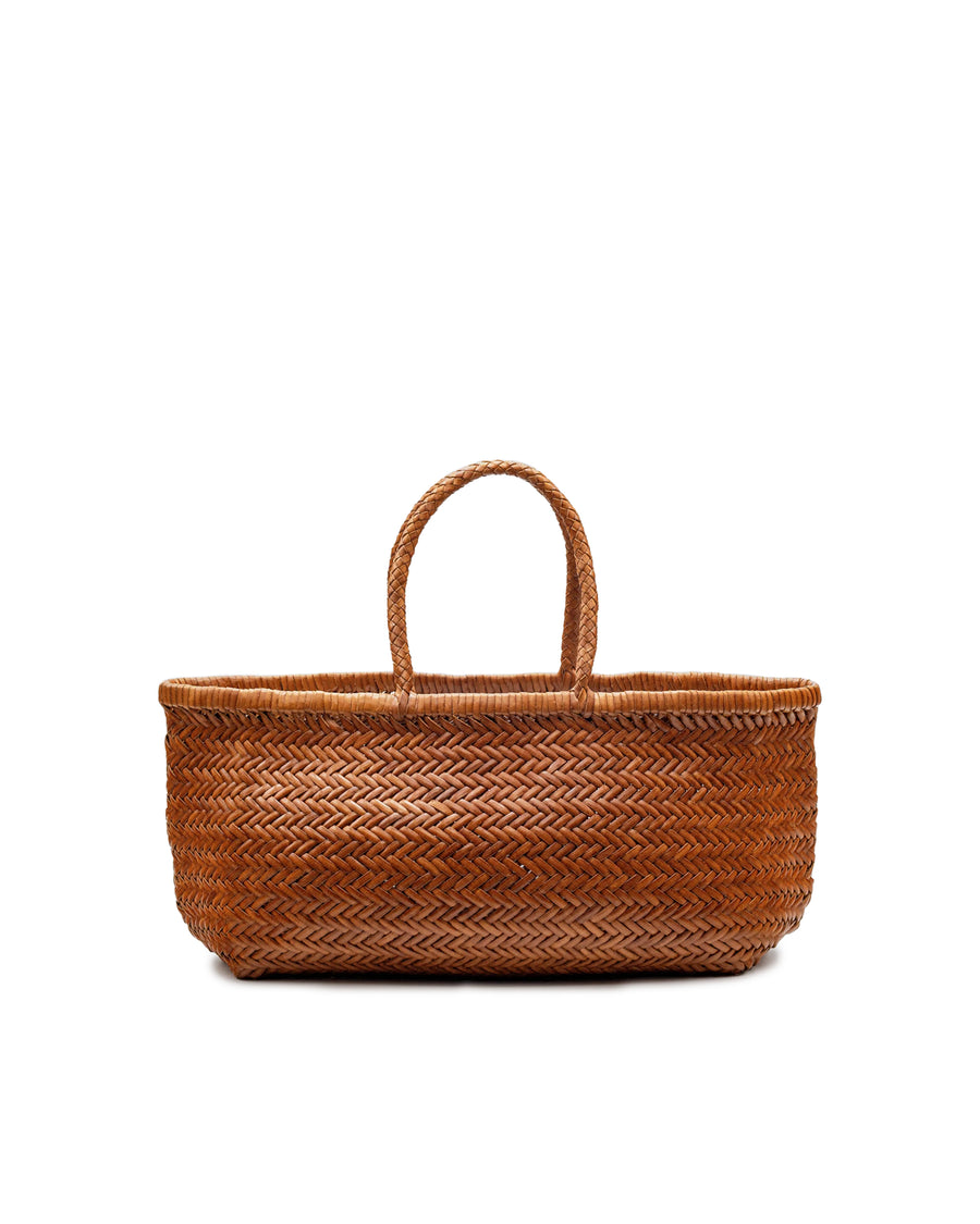 Handbag Triple Jump Tan Buff Calf Leather Handbags
