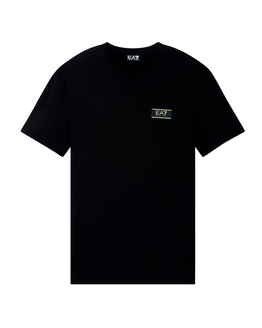 Crew-Neck T-Shirt Premium Black Polyamide T-shirts