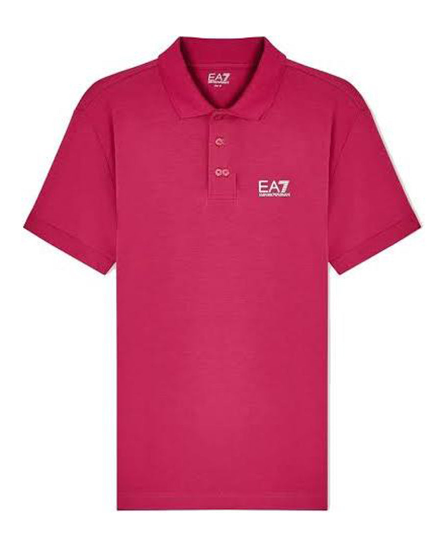 Polo Shirt Core Identity Fuchsia Cotton