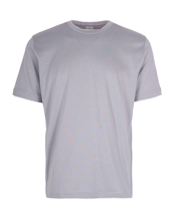 Crew-Neck T-Shirt Sugar Light Grey Cotton T-shirts