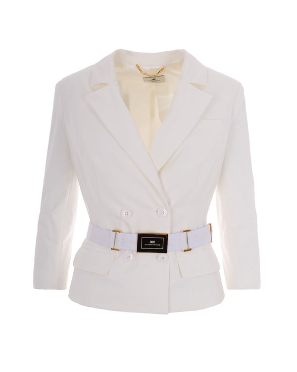 Jacket Bi-Elastic Ivory Polyamide