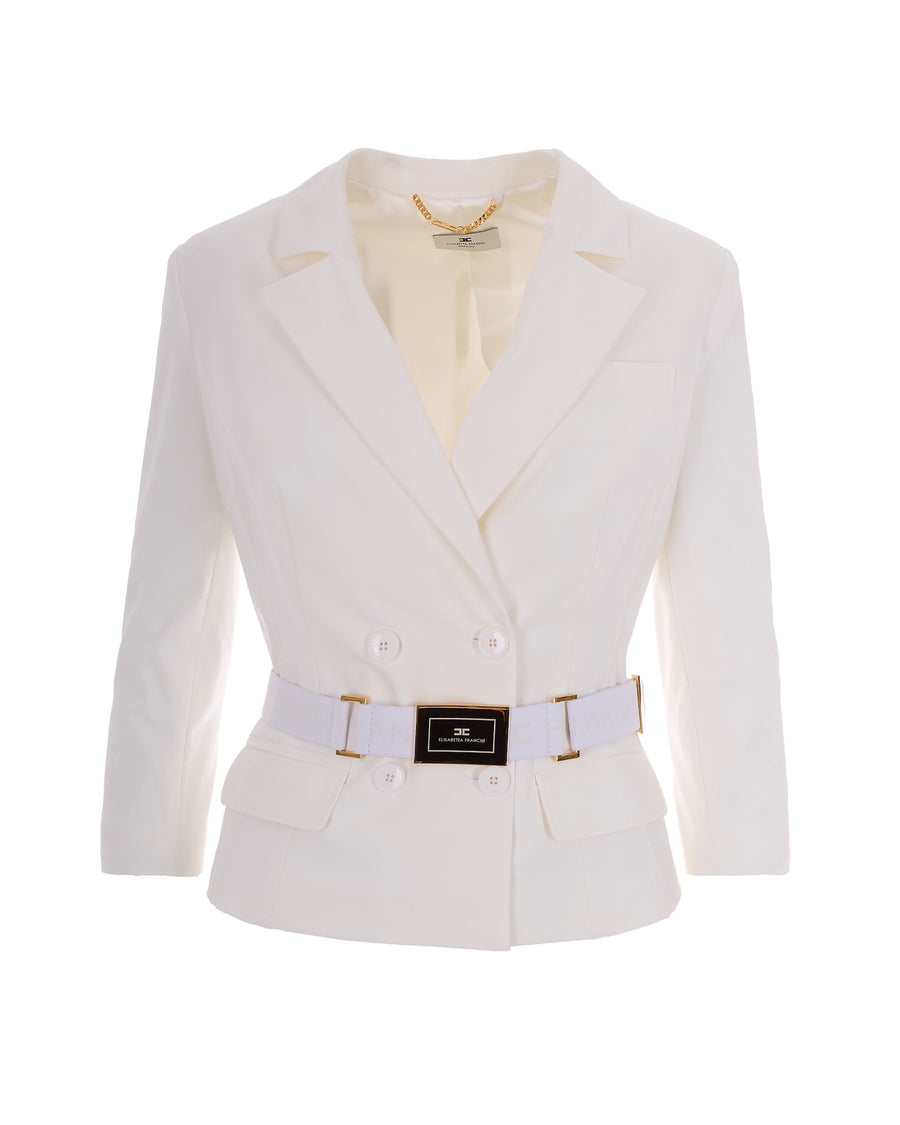 Jacket Bi-Elastic Ivory Polyamide