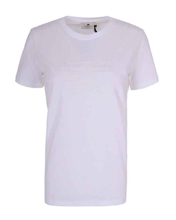 Crewneck T-Shirt Chalk Cotton Jumpers