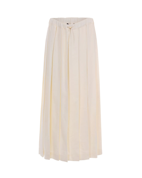 Pleated Skirt Tecno Tailoring Butter Viscose