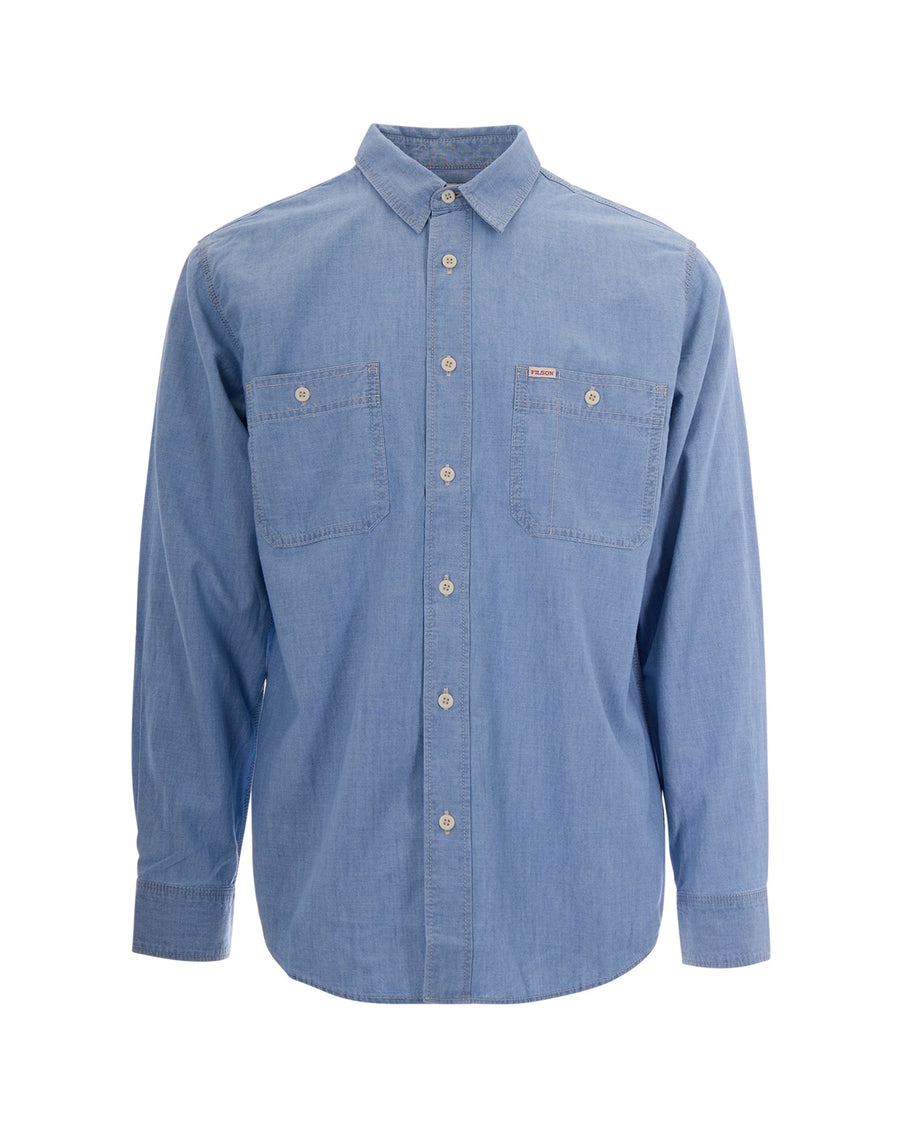 Chambray Shirt Light Indigo Cotton