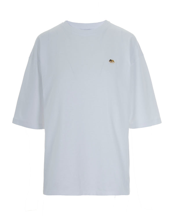 T-Shirt Angels Patch Relaxed White Cotton T-shirts & Jerseys