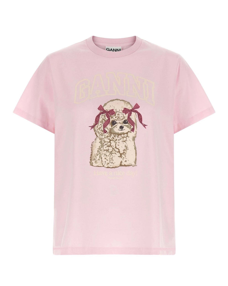 T-Shirt Poodle Chalk Pink Organic Cotton T-shirts & Jerseys