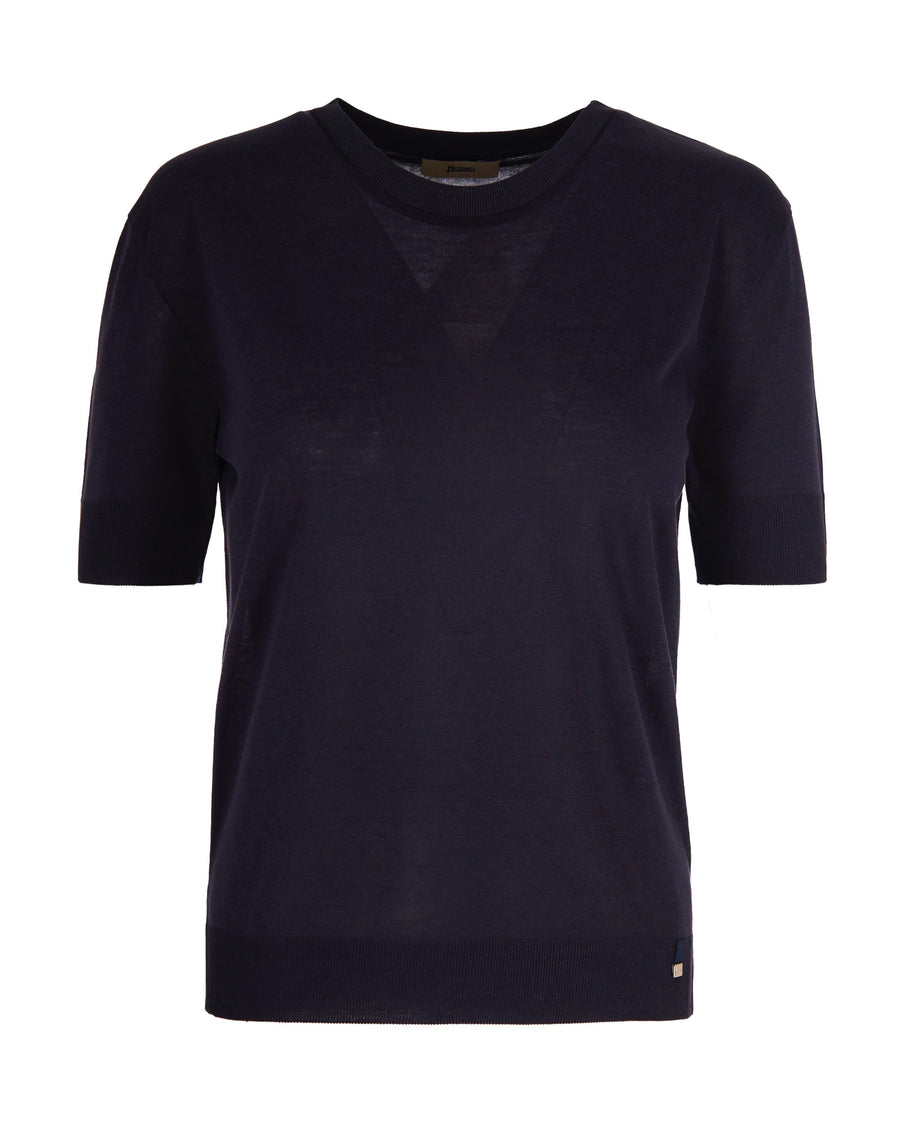 T-Shirt Navy Blue Knit Main Fabric: Lyocell T-shirts & Jerseys