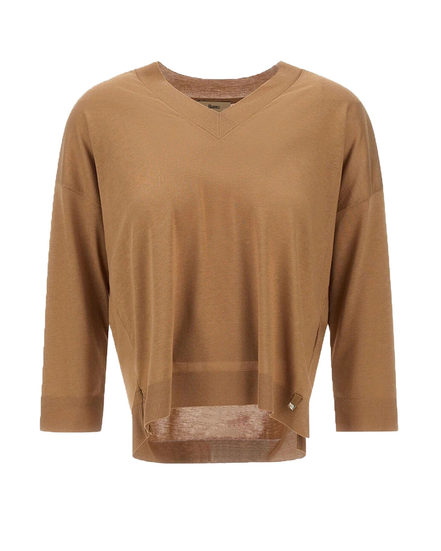 Knit Sweater Camel Main: Lyocell Jumpers