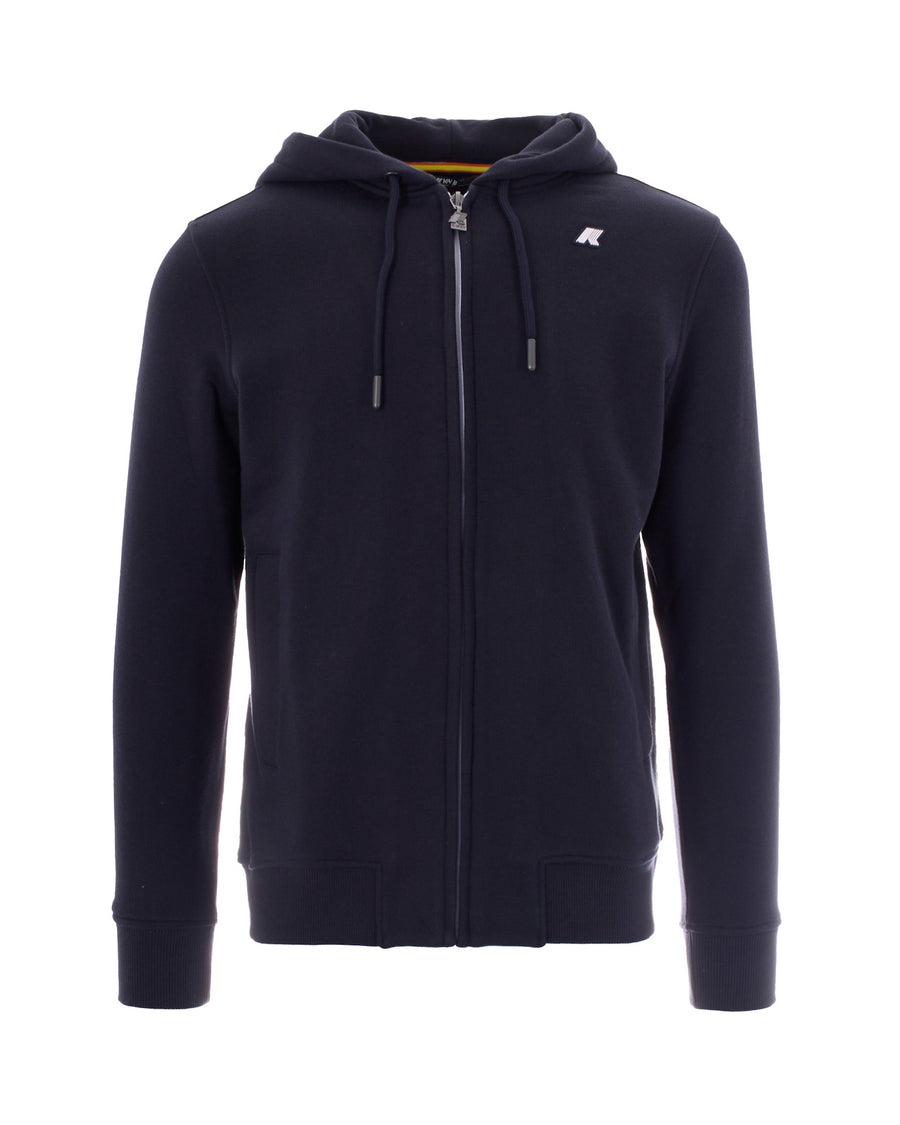Hooded Sweatshirt Antony French Terry Blue Depth Cotton Sweatshirts