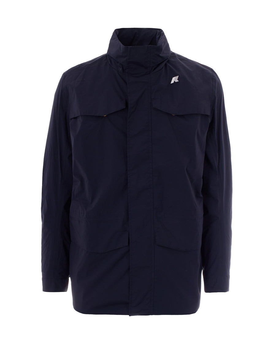 Jacket Manuel Nylon Blue Depth Main Fabric