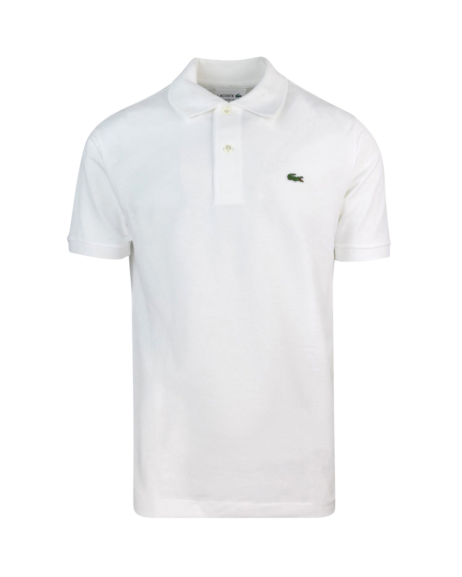 Polo Shirt Piqué White Cotton