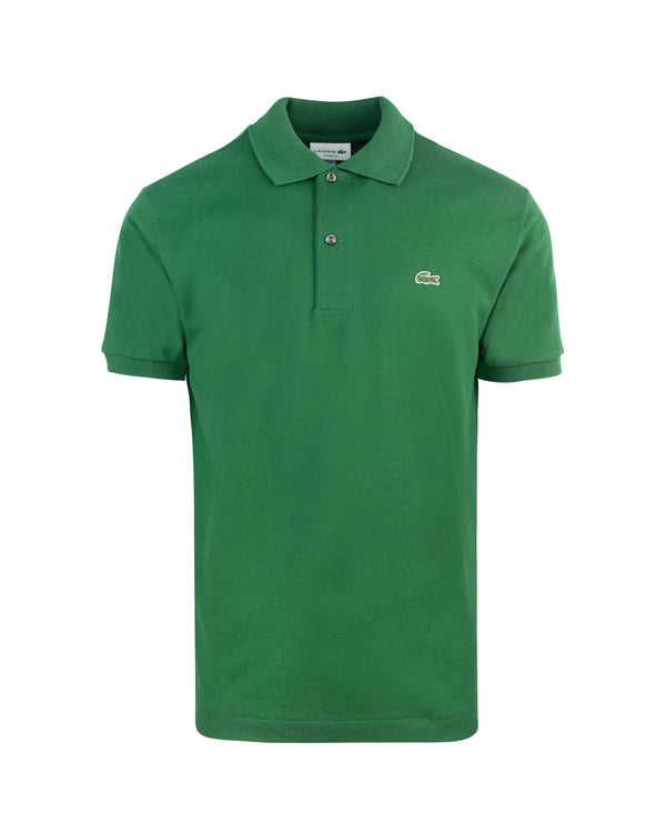 Polo Shirt Piqué Green Cotton