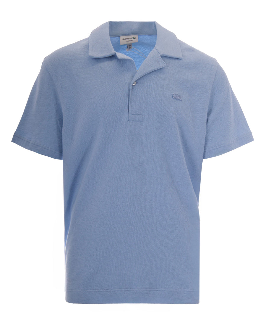 Polo Textured Light Blue Cotton Shirts
