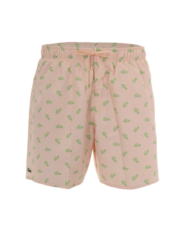 Swim Shorts Coccodrilli Pale Rose Polyester