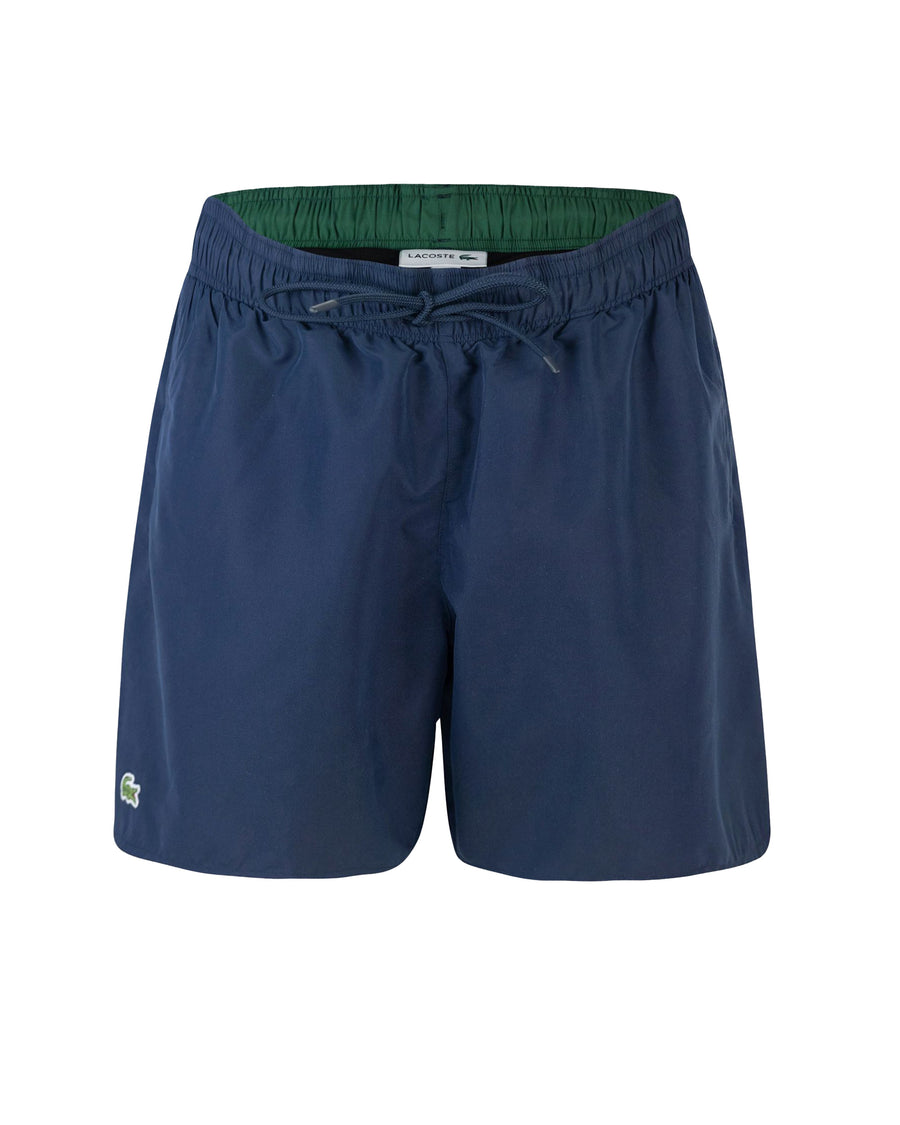 Mid-Length Swim Shorts Blue Polyester