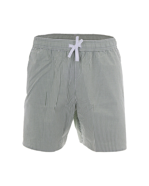Swim Shorts White-Green White/green Cotton