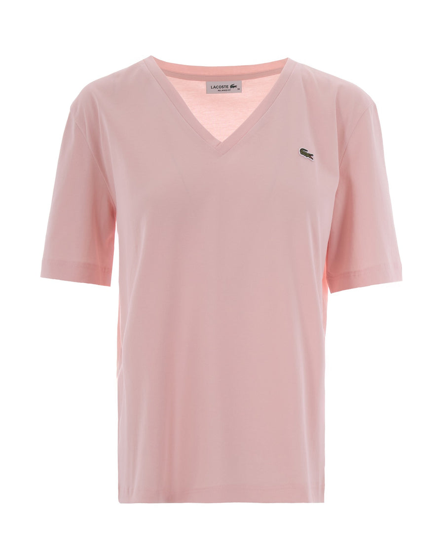 T-Shirt V Relaxed Rose Cotton T-shirts & Jerseys