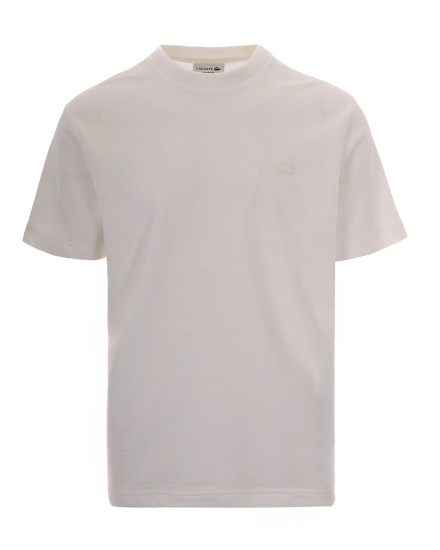T-Shirt Testurizzata Fleur Textured Cotton White T-shirts