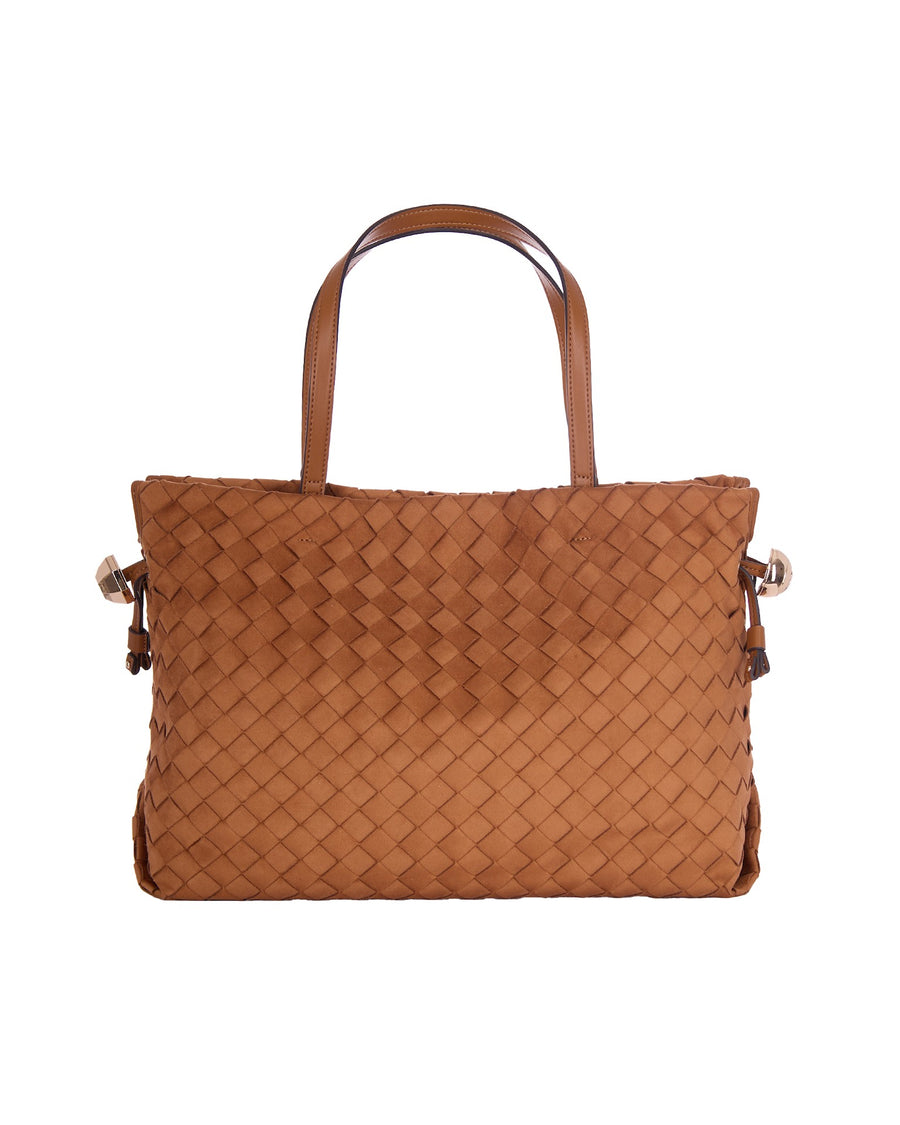 Handbag Woven Faux Leather Sequoia Polyester Handbags