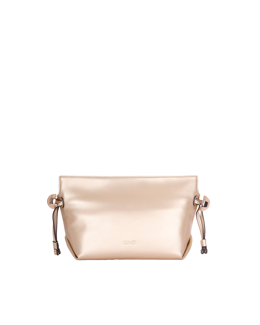Chain Shoulder Bag Light Gold Polyurethane