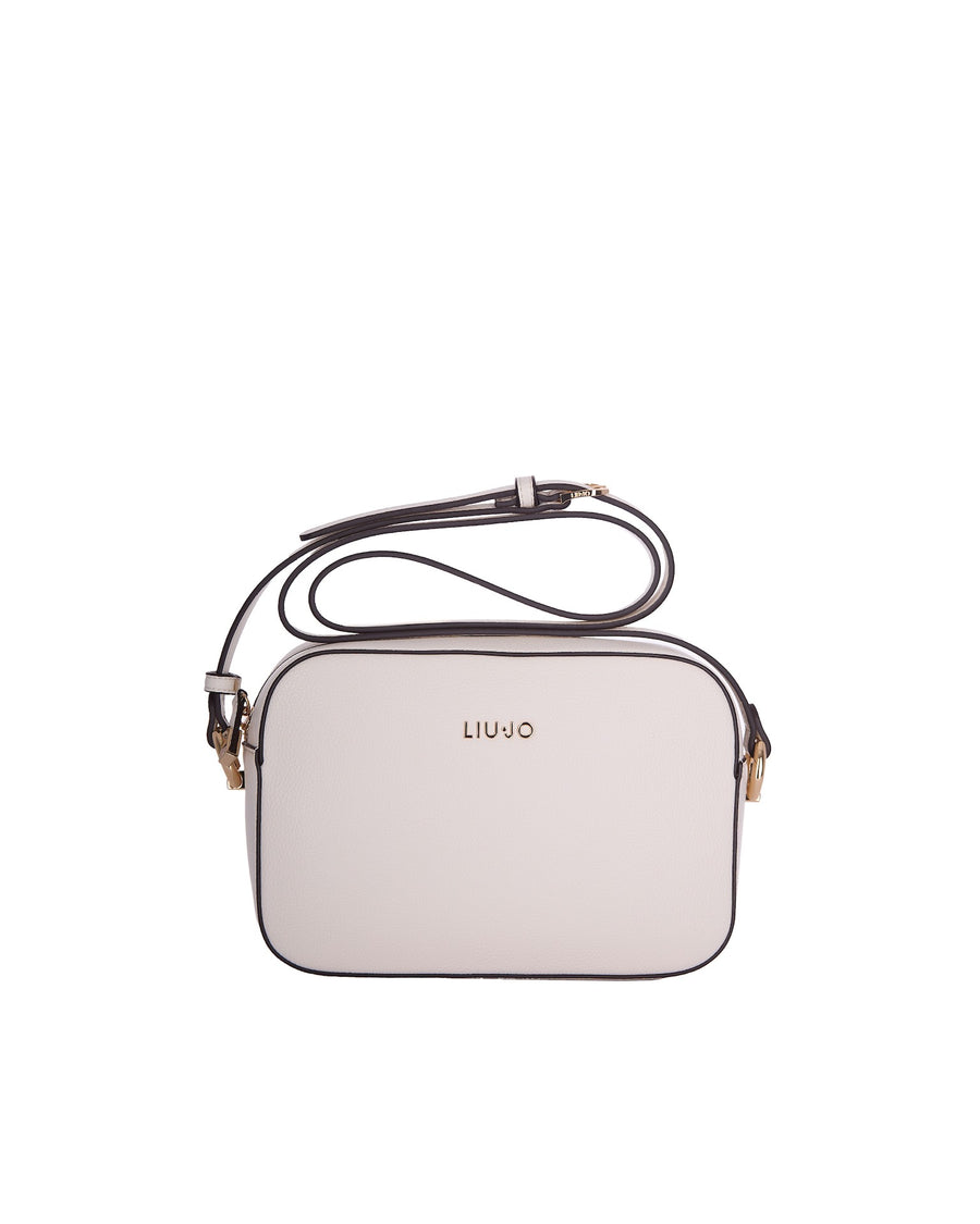 Crossbody Bag Cream Polyurethane Shoulder
