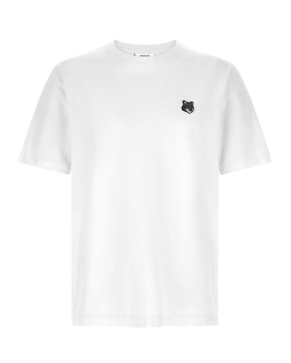 T-Shirt Fox Head White Cotton T-shirts