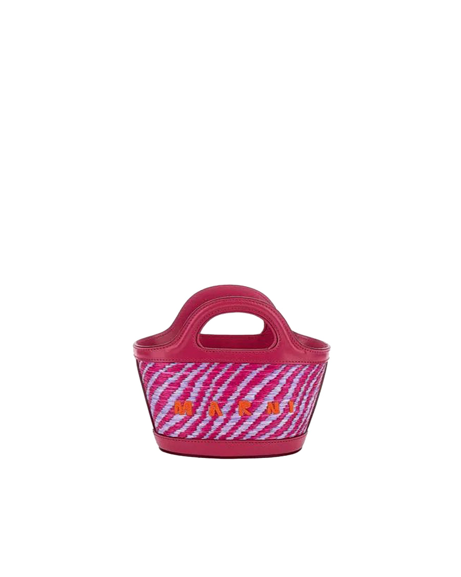 Handbag Tropicalia Micro Rafia Blackcurrant Body: Polyamide Handbags