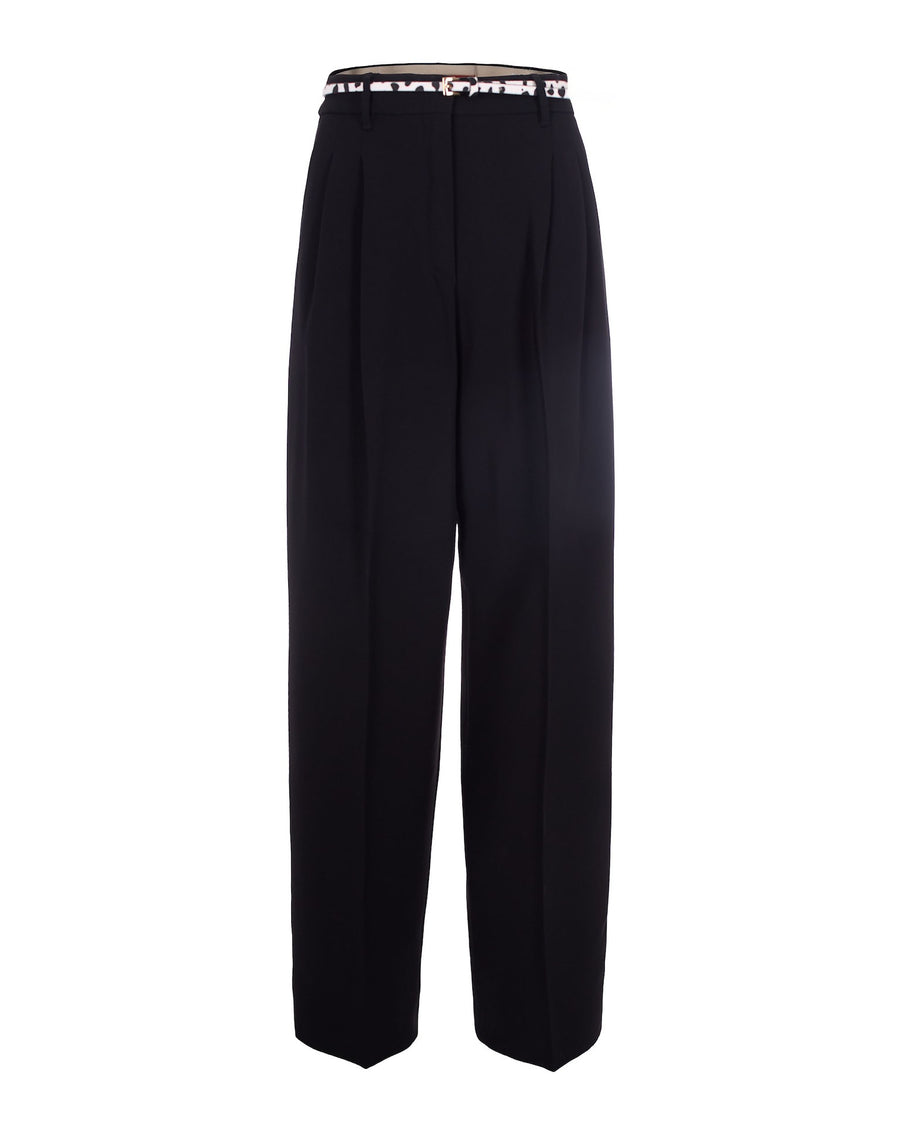 Trousers Corvino Black Triacetate