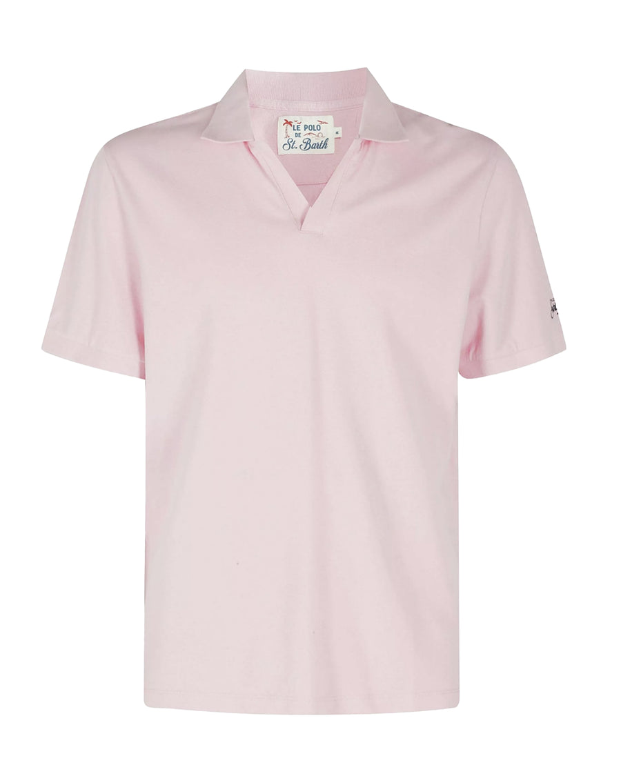 Polo Shirt Charles Pink Cotton