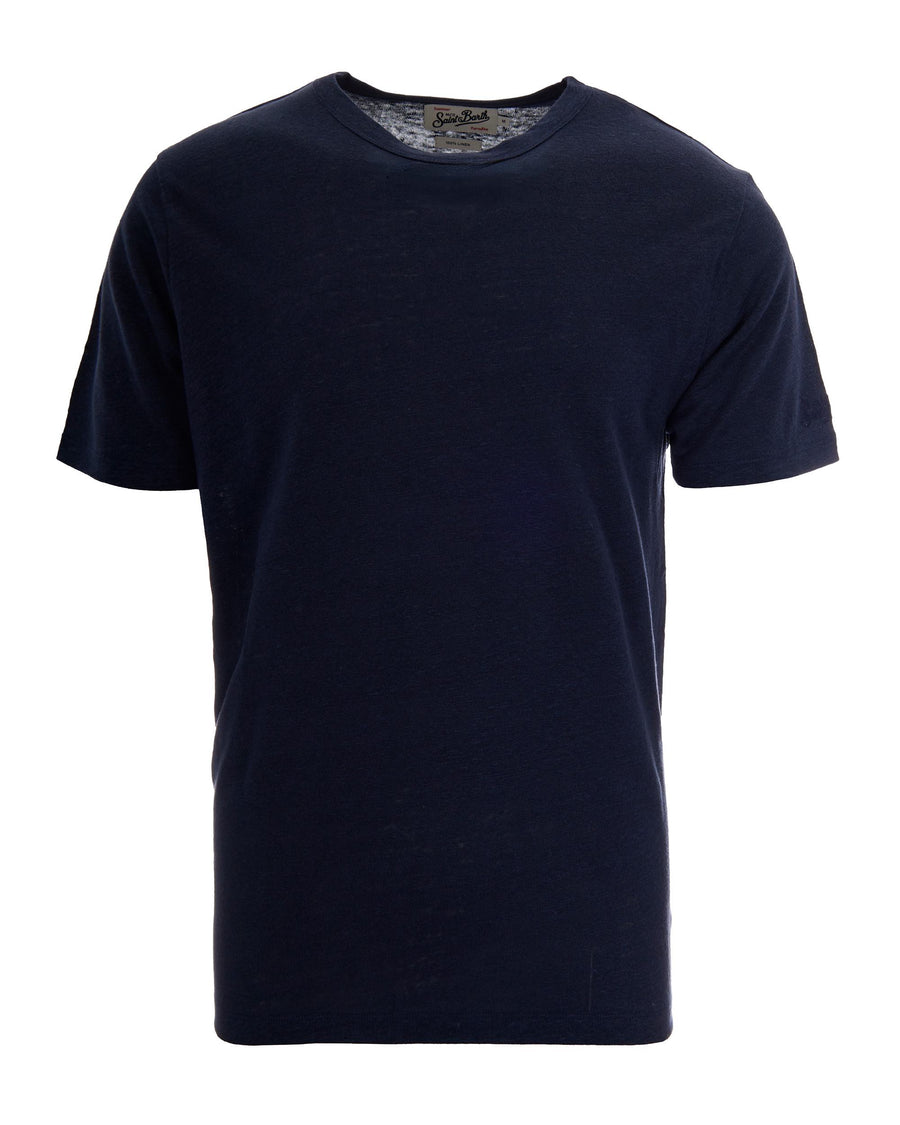 T-Shirt Ecstasea N Linen Navy Blue T-shirts