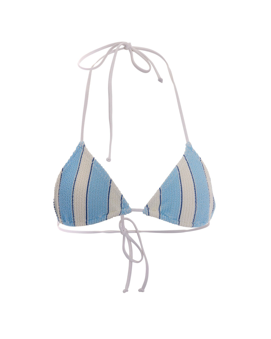 Bikini Top Leah Blue Stripes Polyamide One-pieces